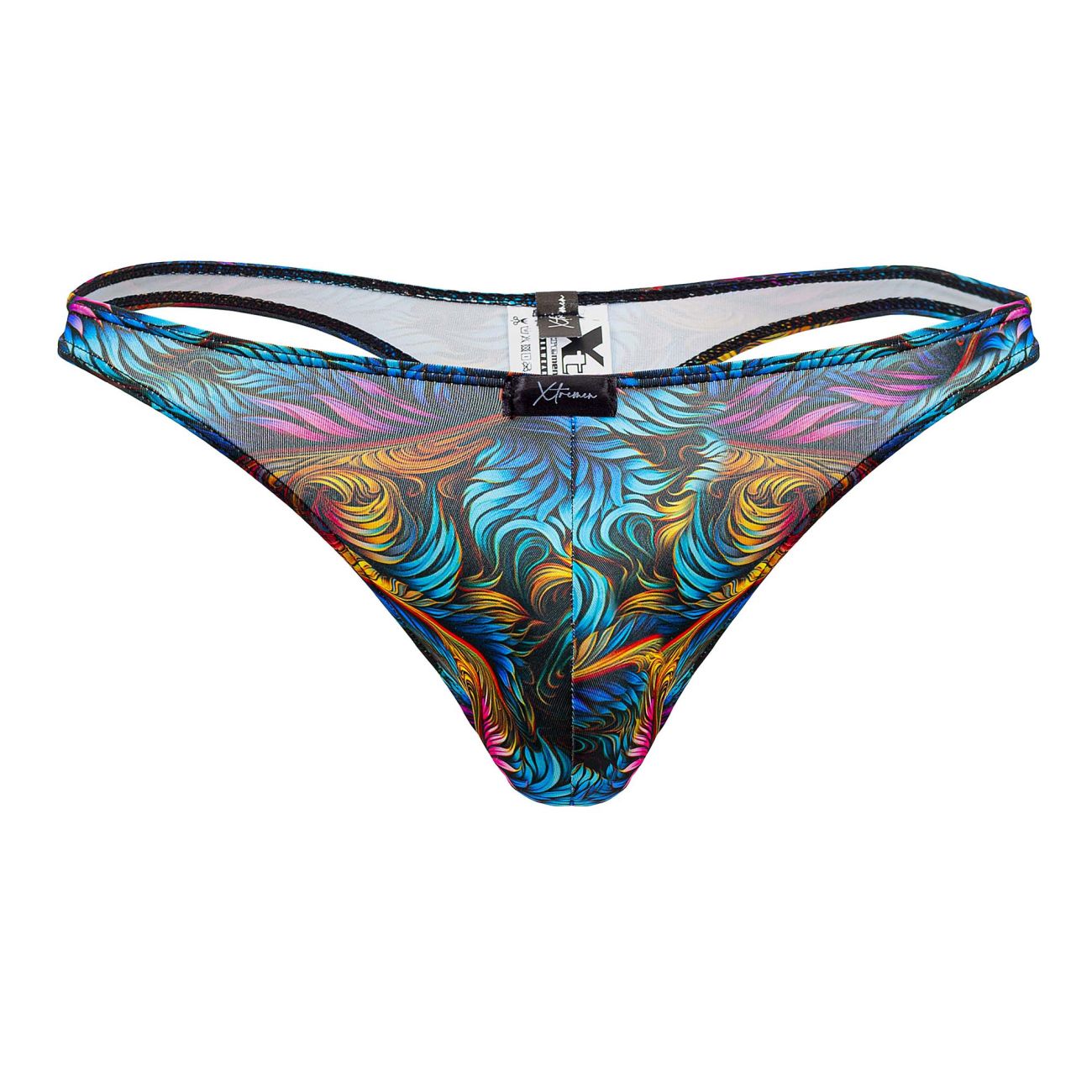 Xtremen 91171 Printed Thongs Color Leaves - DealByEthan.gay loves Xtremen