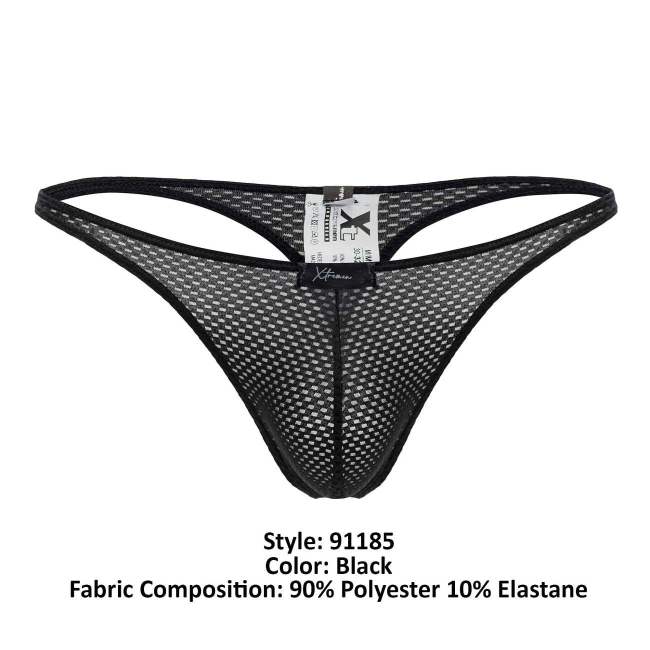 Xtremen 91185 Mesh Thongs Color Black - DealByEthan.gay loves Xtremen