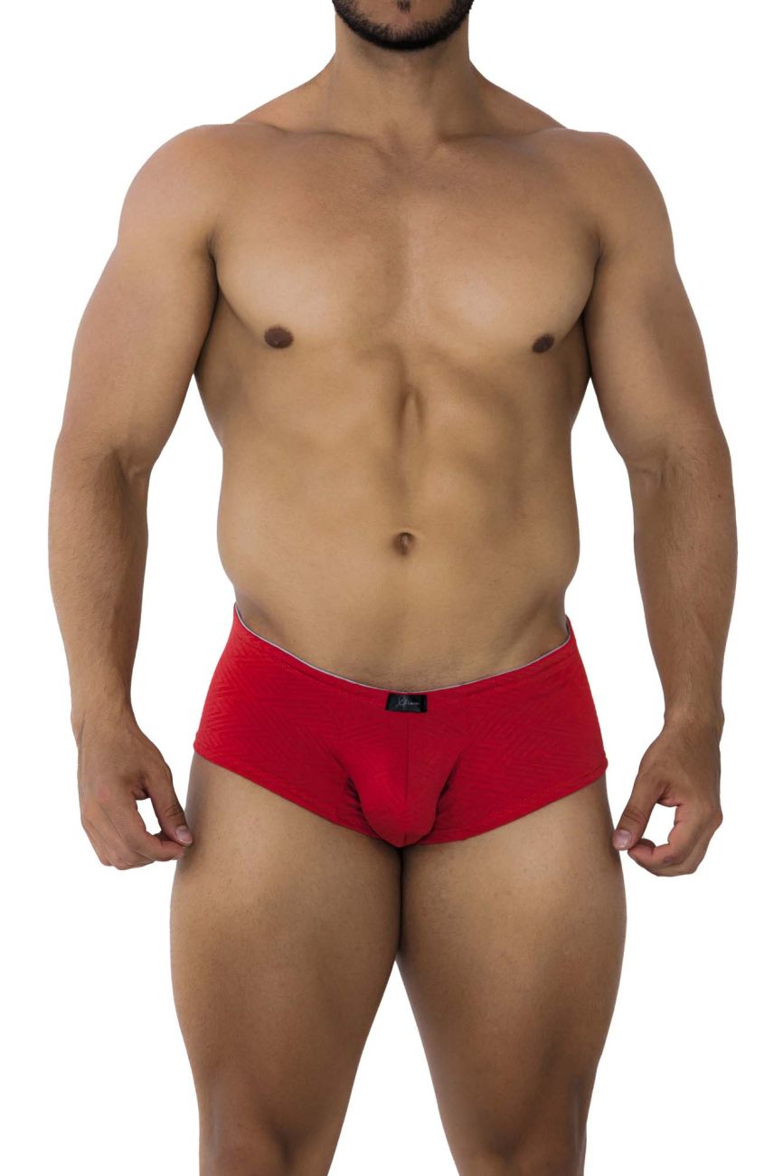 Xtremen 91190 Jacquard Trunks Color Red - DealByEthan.gay loves Xtremen