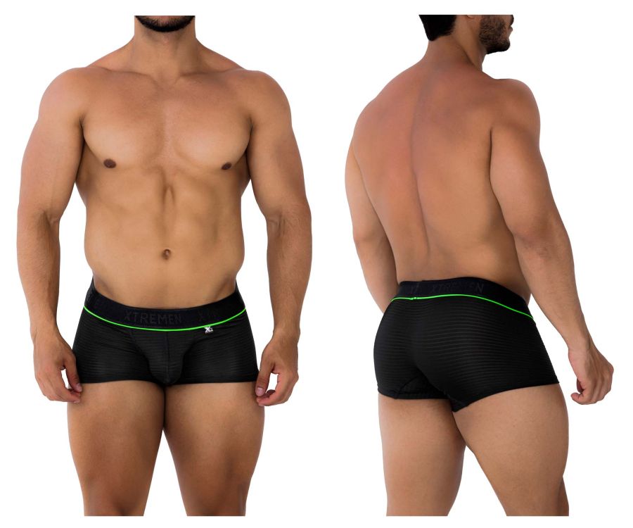 Xtremen 91196 Jacquard Trunks Color Black - DealByEthan.gay loves Xtremen