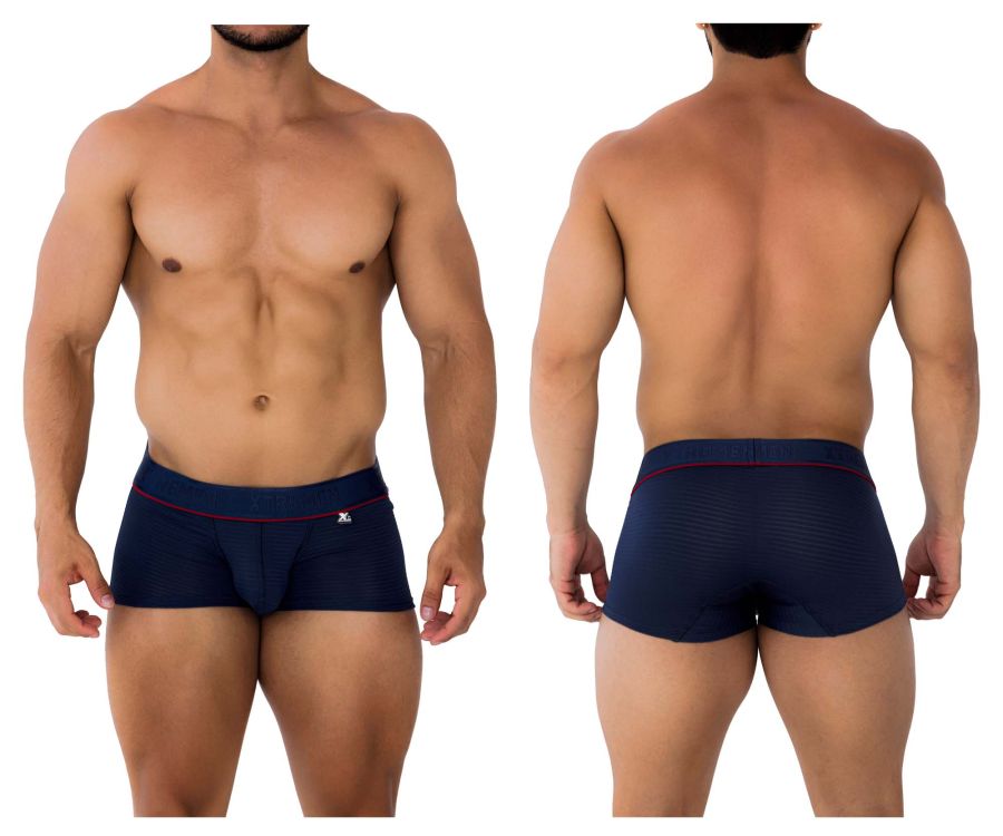 Xtremen 91196 Jacquard Trunks Color Dark Blue - DealByEthan.gay loves Xtremen