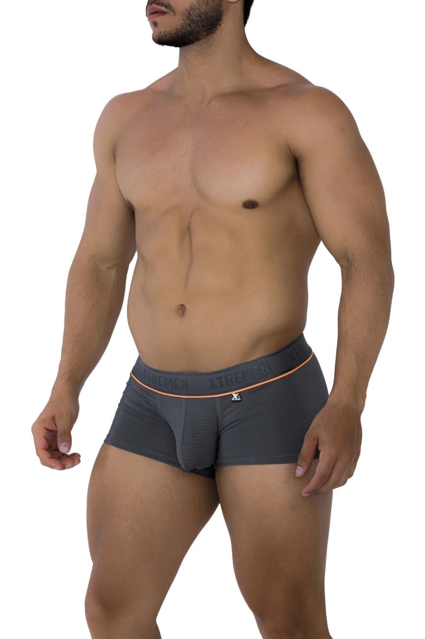 Xtremen 91196 Jacquard Trunks Color Gray - DealByEthan.gay loves Xtremen