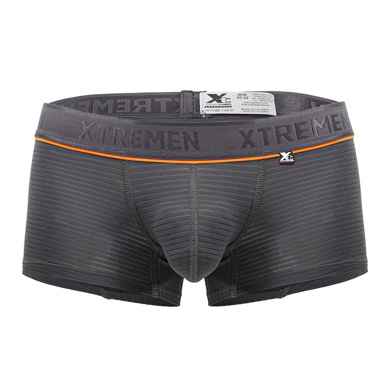 Xtremen 91196 Jacquard Trunks Color Gray - DealByEthan.gay loves Xtremen