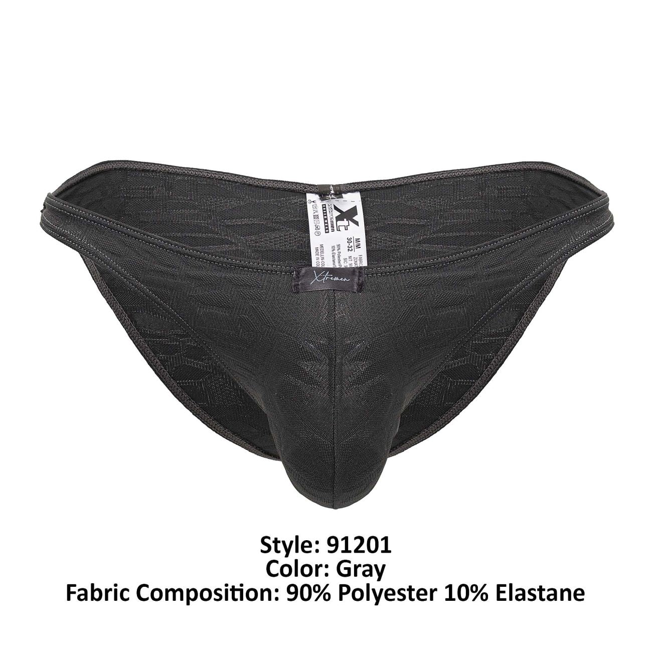 Xtremen 91201 Jacquard Bikini Color Gray - DealByEthan.gay loves Xtremen