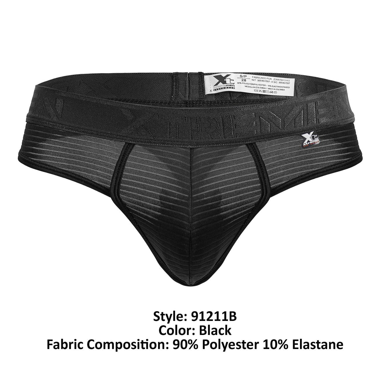 Xtremen 91211B Microfiber Thongs Color Black - DealByEthan.gay loves Xtremen