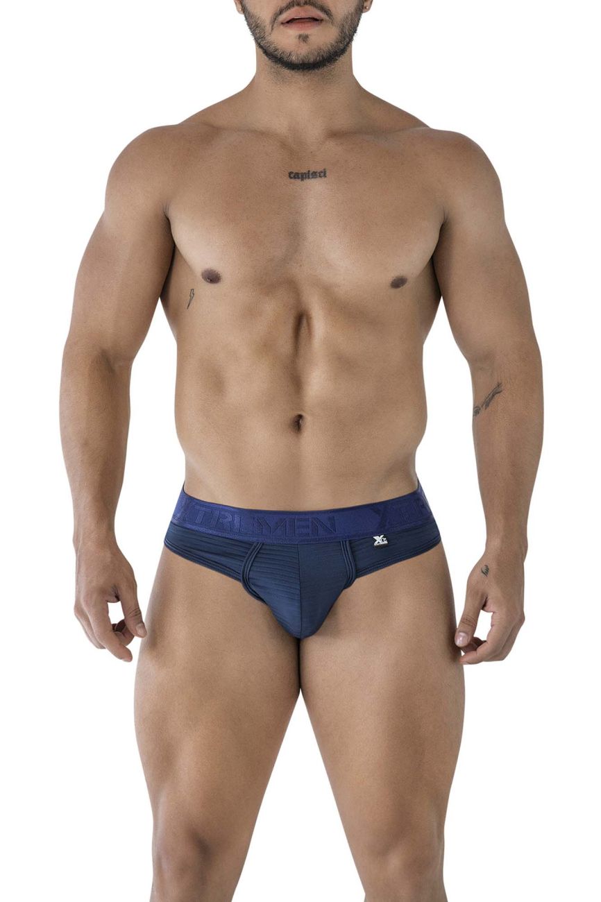 Xtremen 91211B Microfiber Thongs Color Navy - DealByEthan.gay loves Xtremen