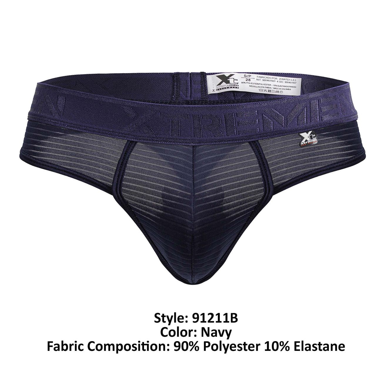 Xtremen 91211B Microfiber Thongs Color Navy - DealByEthan.gay loves Xtremen