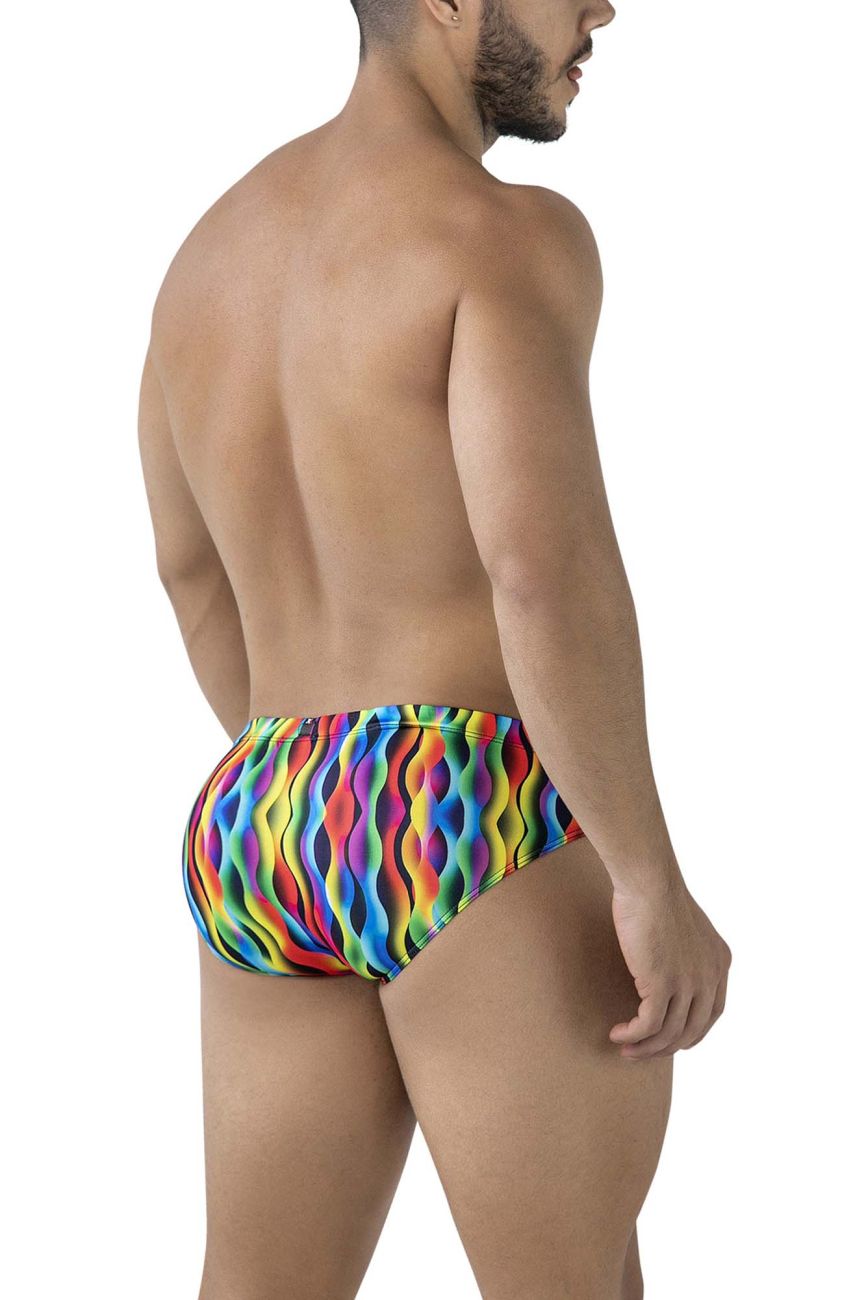 Xtremen 91248 Printed Briefs Color Waves - DealByEthan.gay loves Xtremen