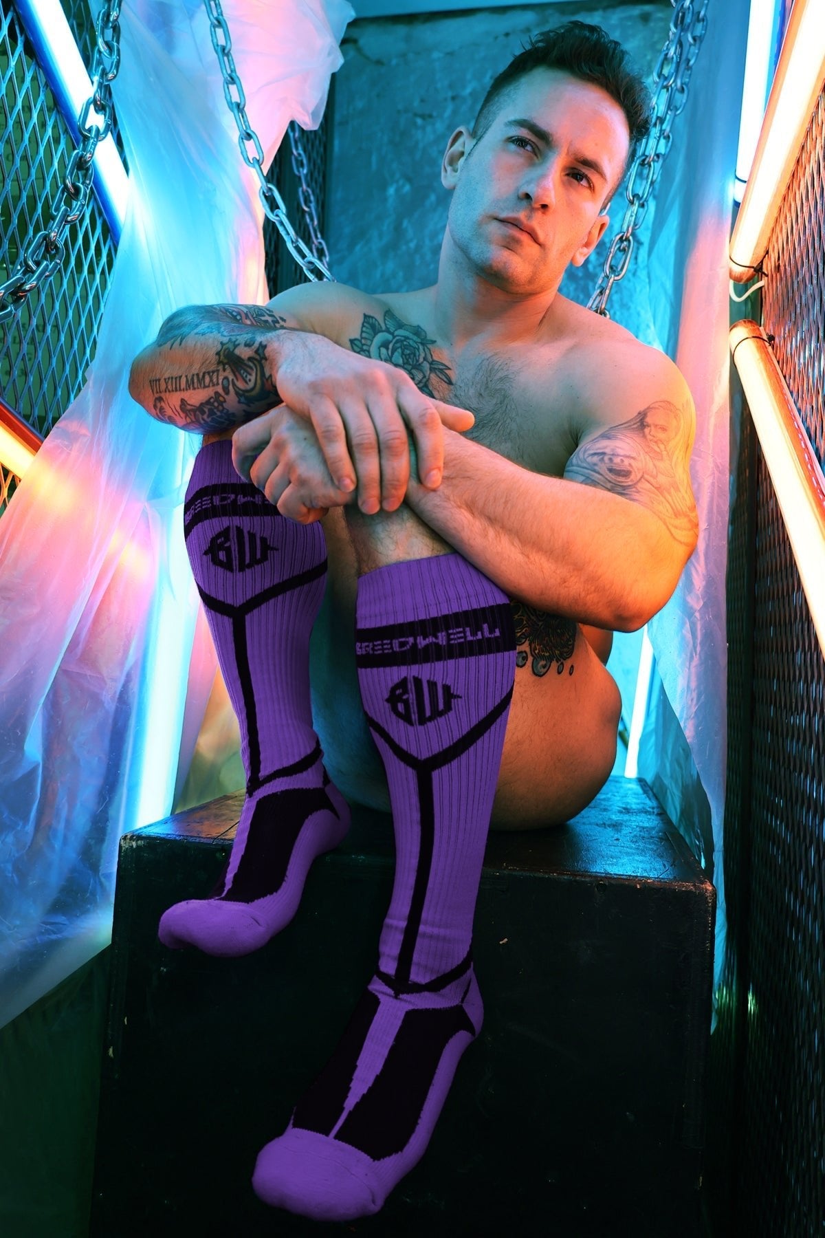 Hook Up Socks - Purple