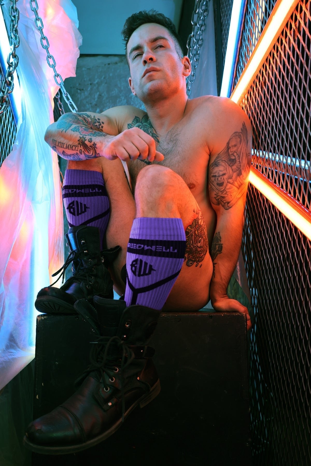 Hook Up Socks - Purple
