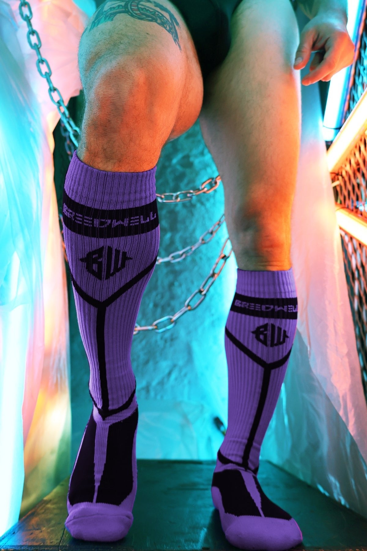 Hook Up Socks - Purple