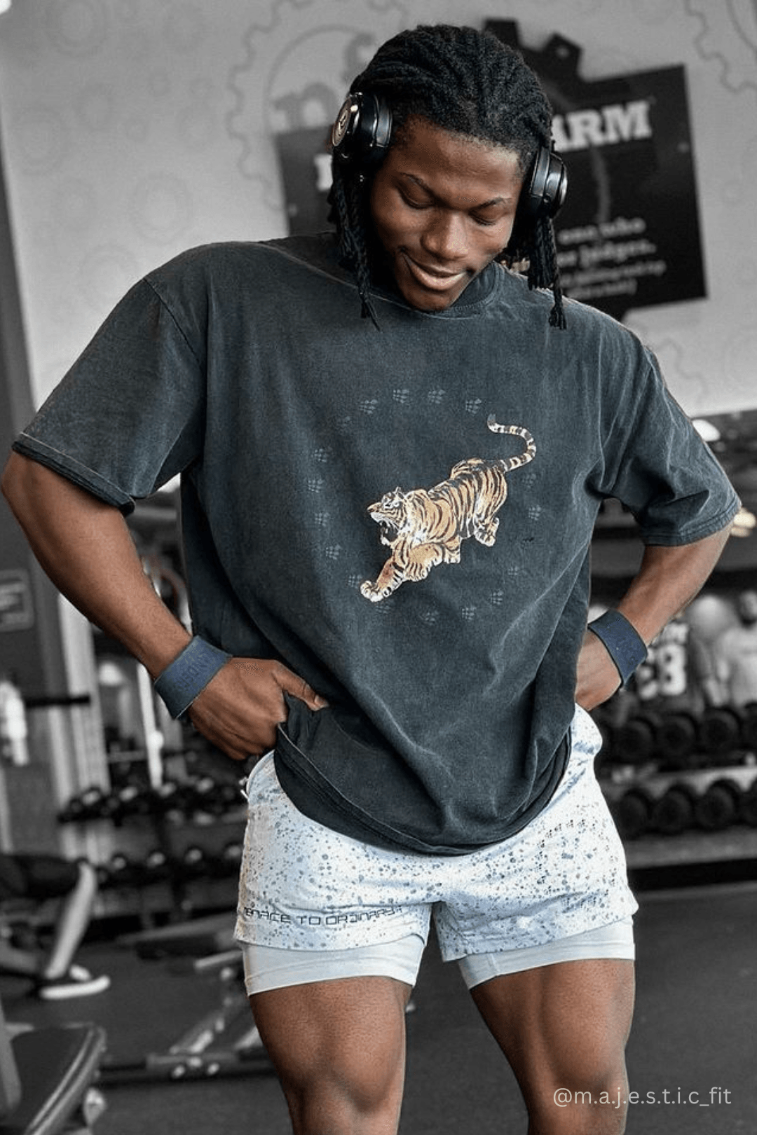 Jed North Vintage Oversized T-Shirt - Tiger Logo 2.0