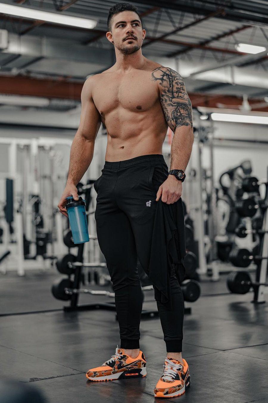 Jed North Matrix Tapered Joggers - Black