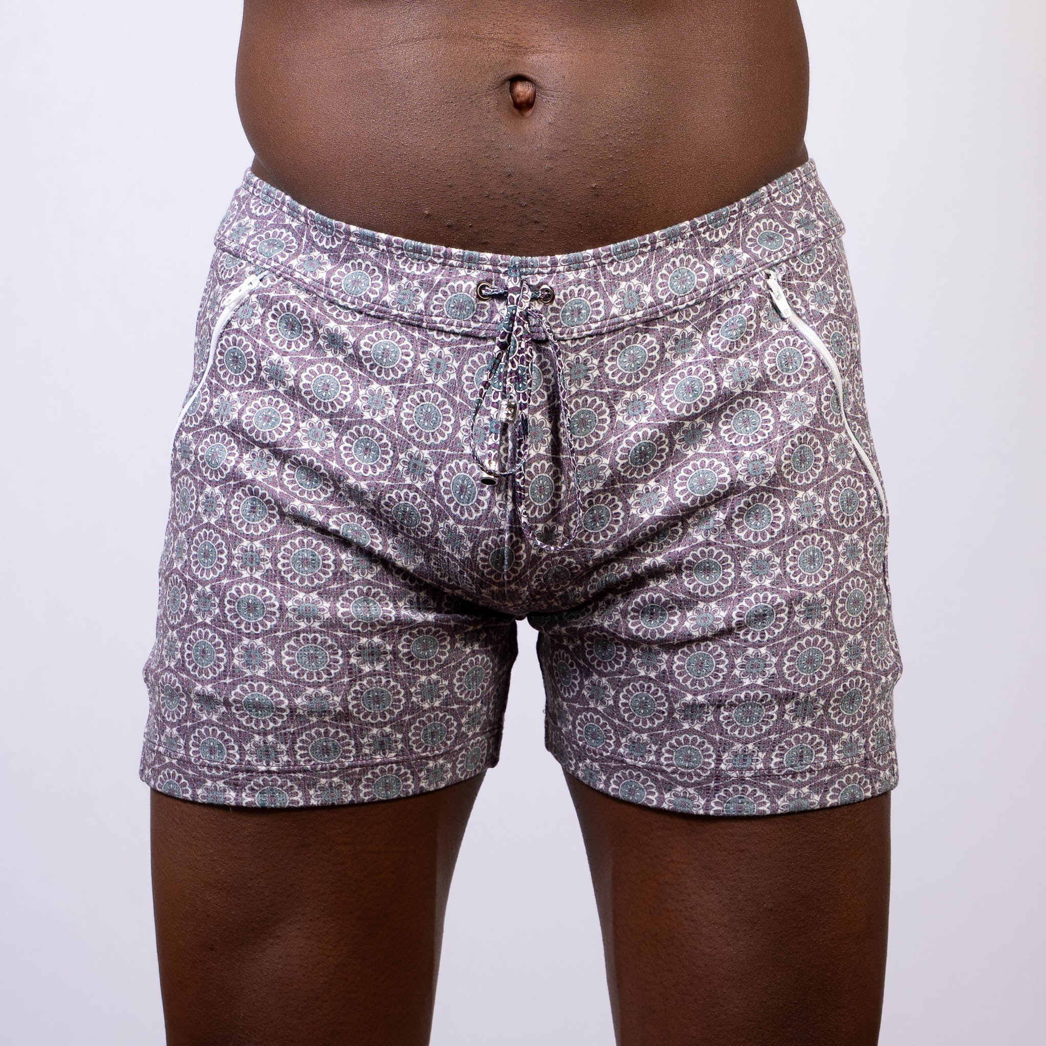 PANTALONES CORTOS CON TEXTURA DE LINO MANDALA