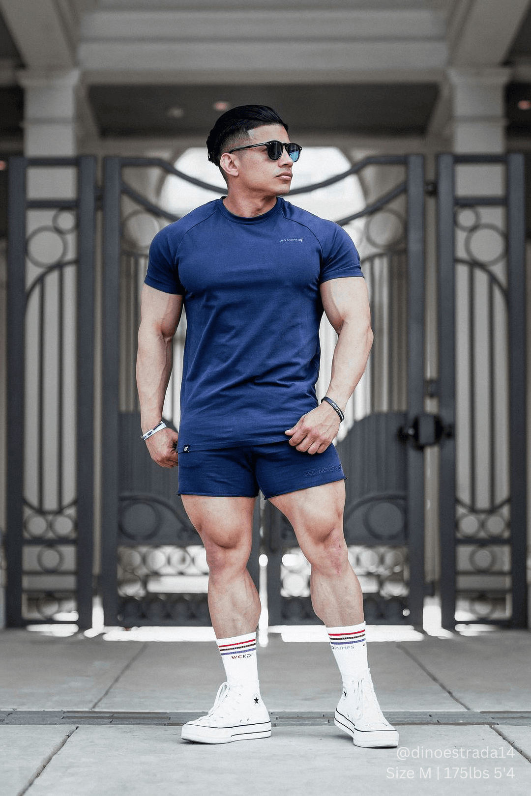 Jed North Titan 2.0 Muscle-Fit T-Shirt - Marineblau