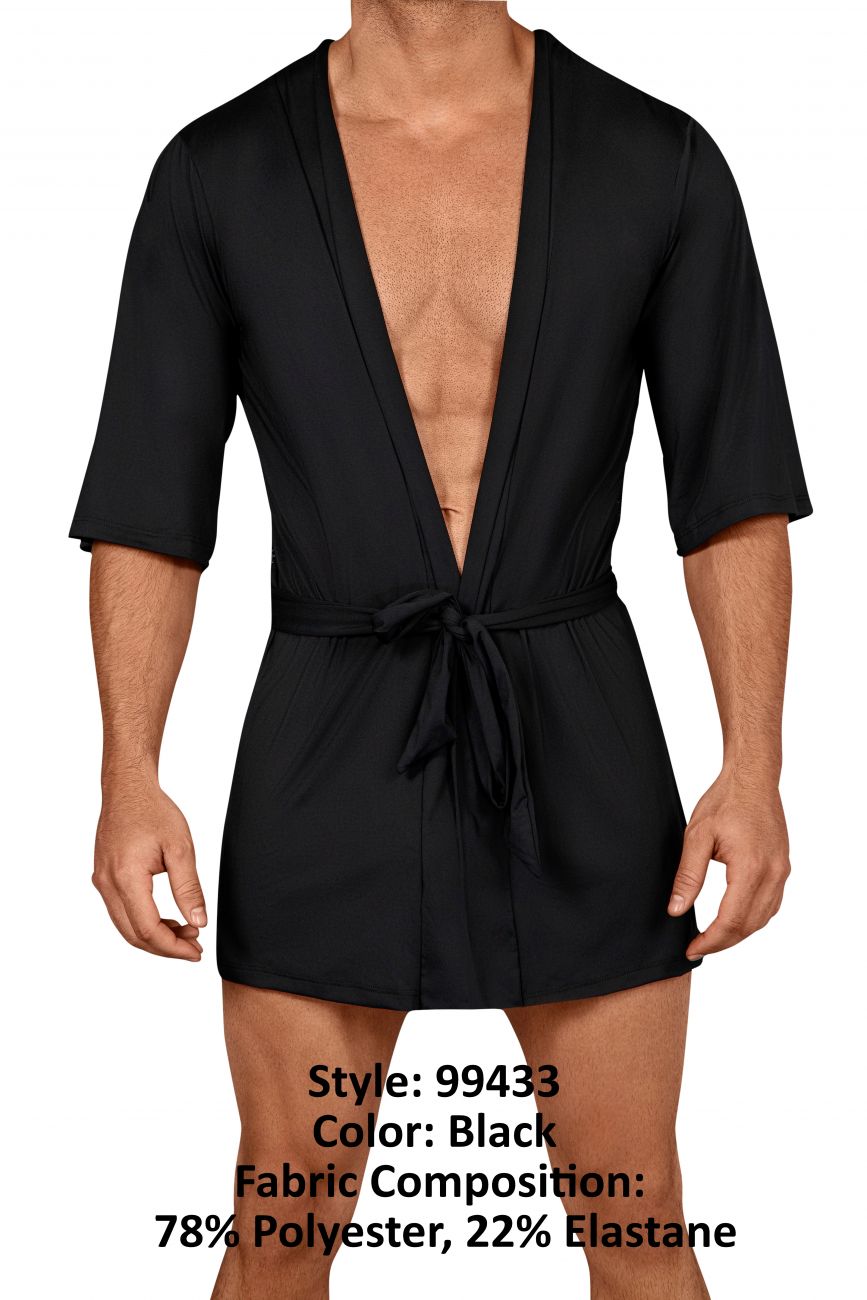 CandyMan 99433 Best Man Kimono Color Black - DealByEthan.gay loves CandyMan