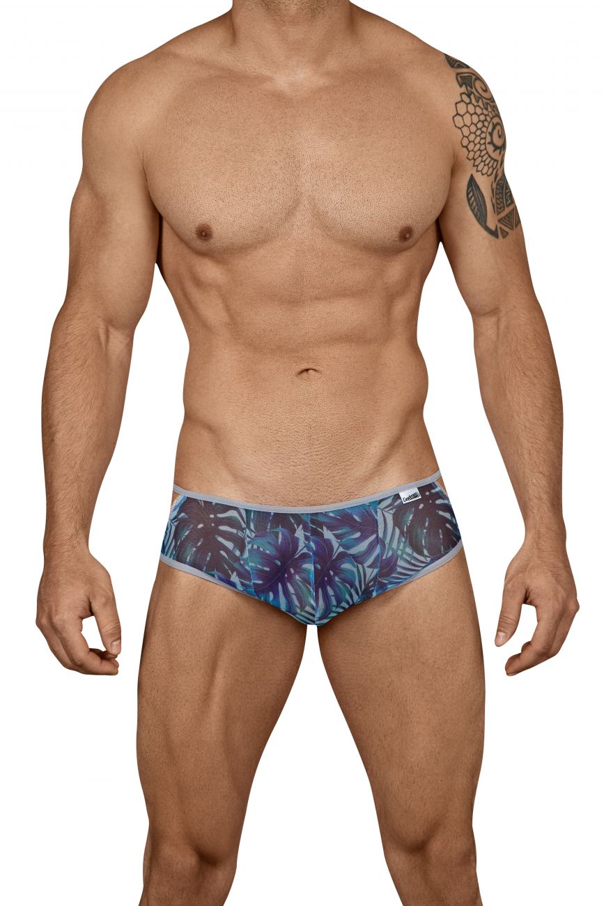 CandyMan 99439 Floral Briefs Color Blue - DealByEthan.gay loves CandyMan