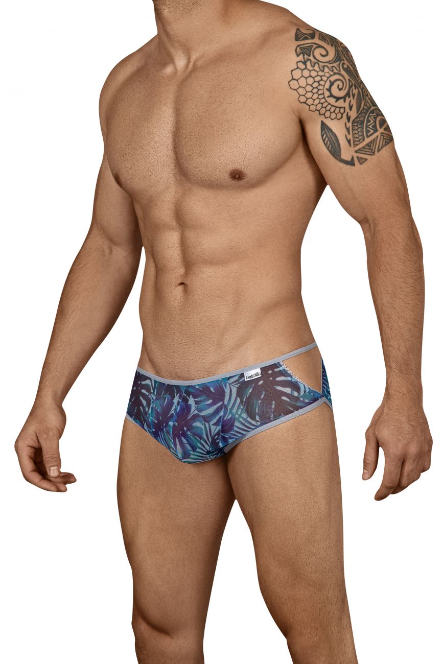 CandyMan 99439 Floral Briefs Color Blue - DealByEthan.gay loves CandyMan