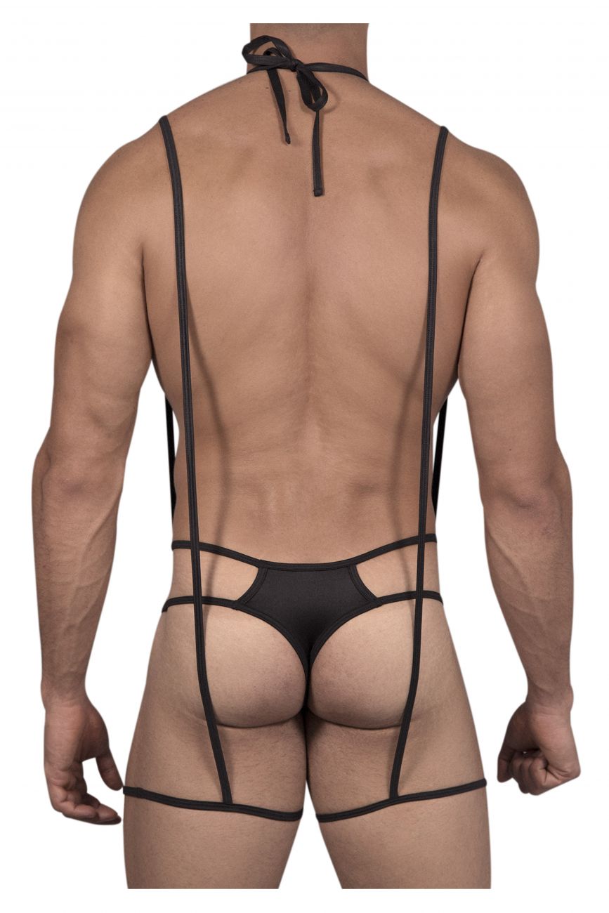 CandyMan 99470 Bodysuit Thongs Color Black - DealByEthan.gay loves CandyMan