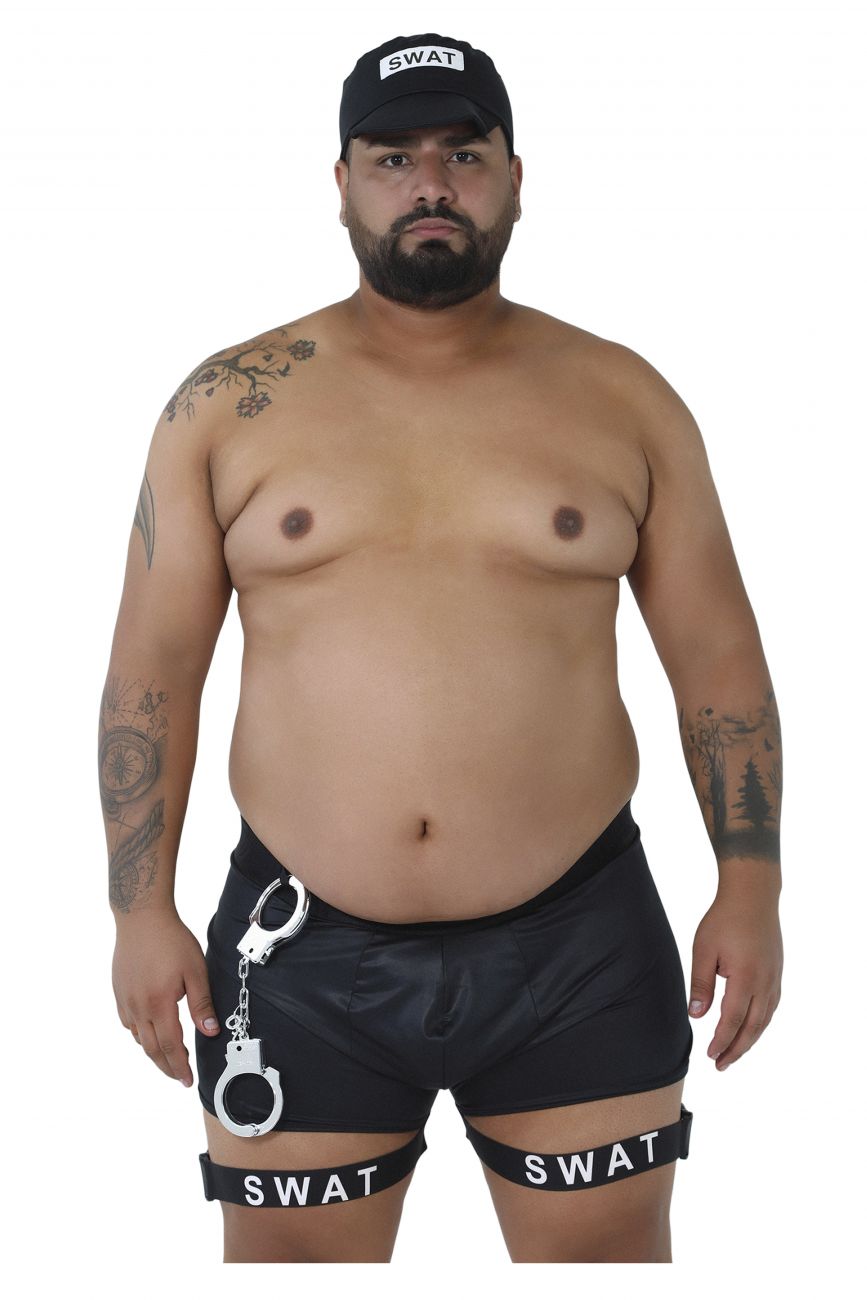 CandyMan 99482X Swat Police Costume Outfit Color Black - DealByEthan.gay loves CandyMan