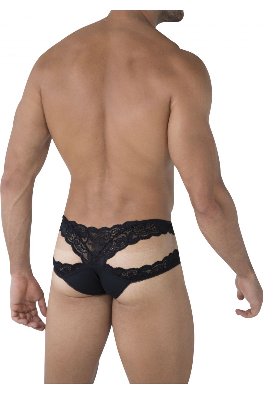 CandyMan 99487 Lace Double Bikini Color Black - DealByEthan.gay loves CandyMan