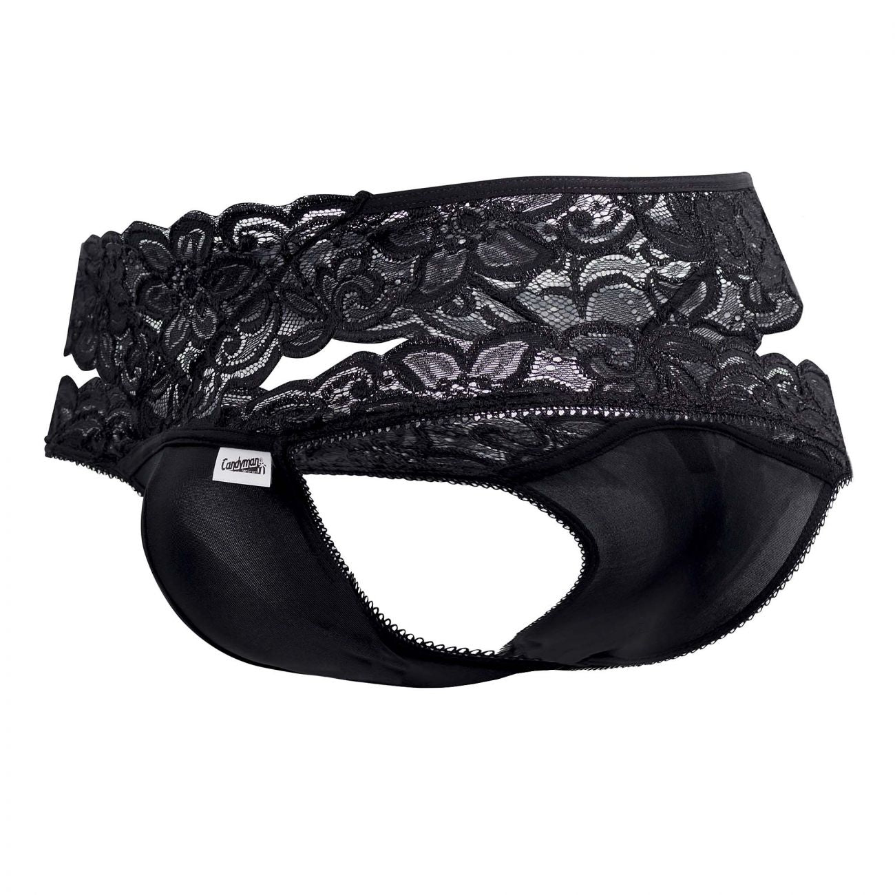 CandyMan 99487 Lace Double Bikini Color Black - DealByEthan.gay loves CandyMan