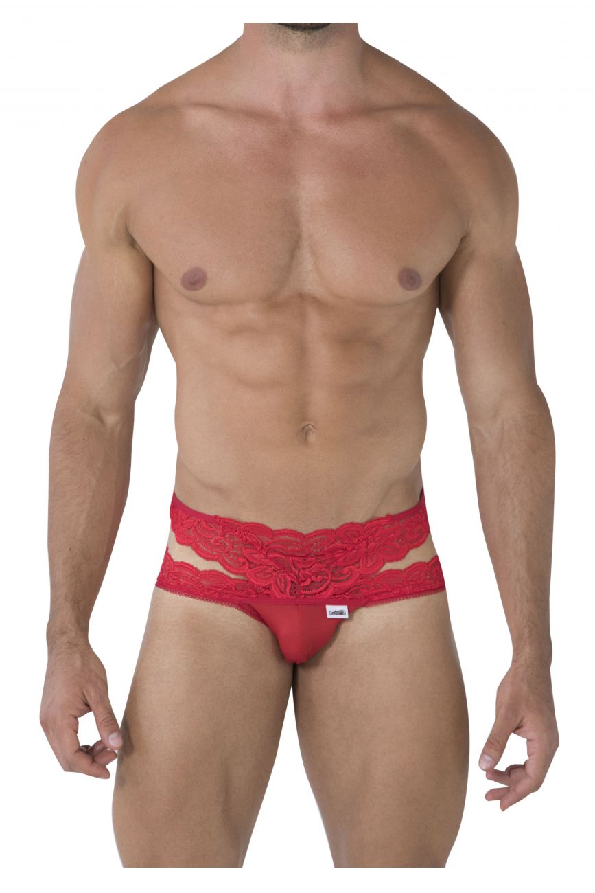 CandyMan 99487 Lace Double Bikini Color Red - DealByEthan.gay loves CandyMan