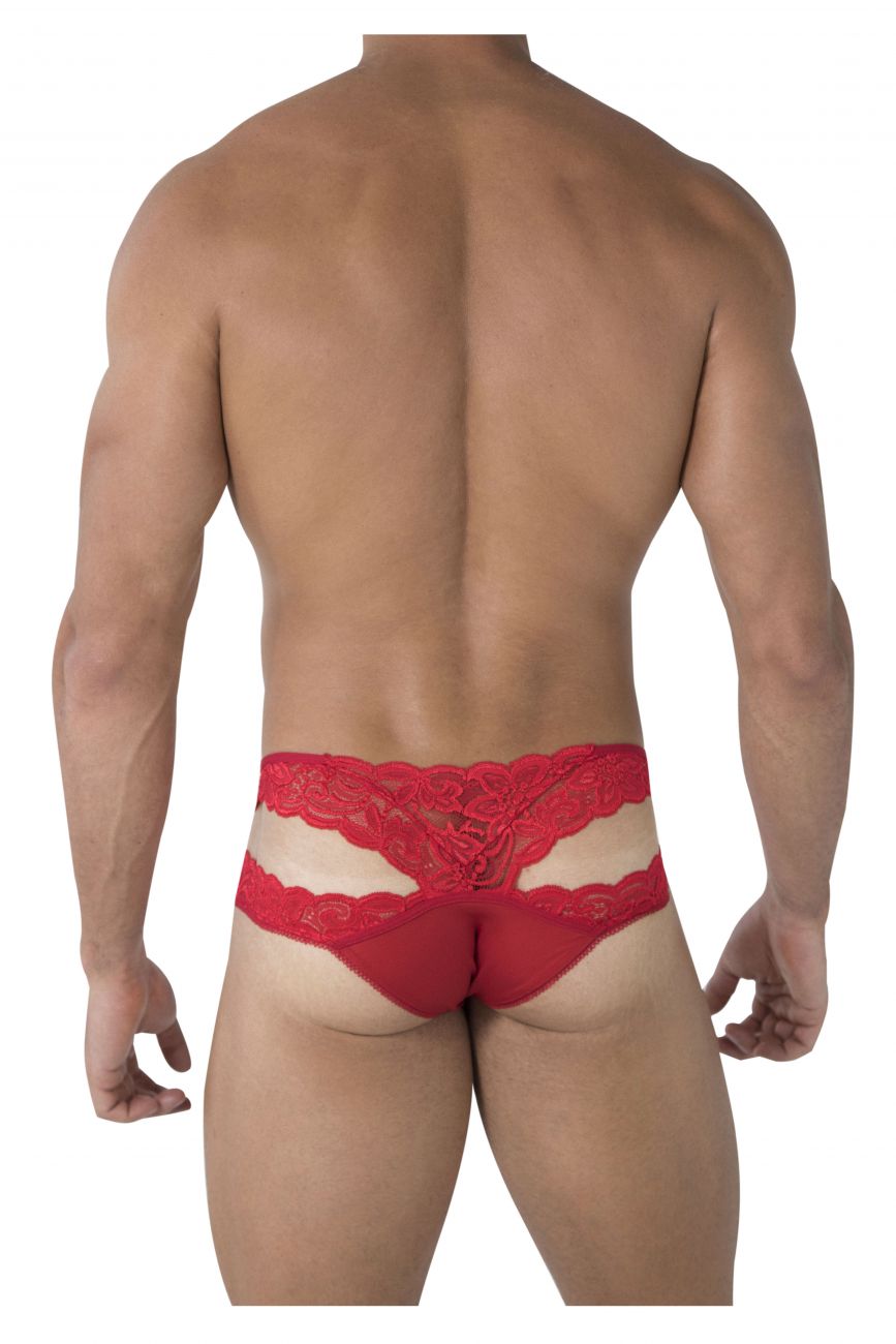 CandyMan 99487 Lace Double Bikini Color Red - DealByEthan.gay loves CandyMan