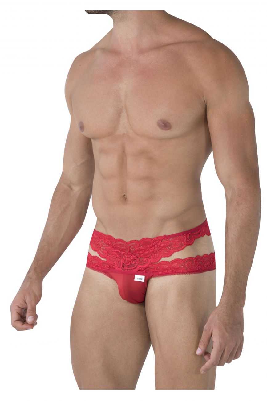CandyMan 99487 Lace Double Bikini Color Red - DealByEthan.gay loves CandyMan