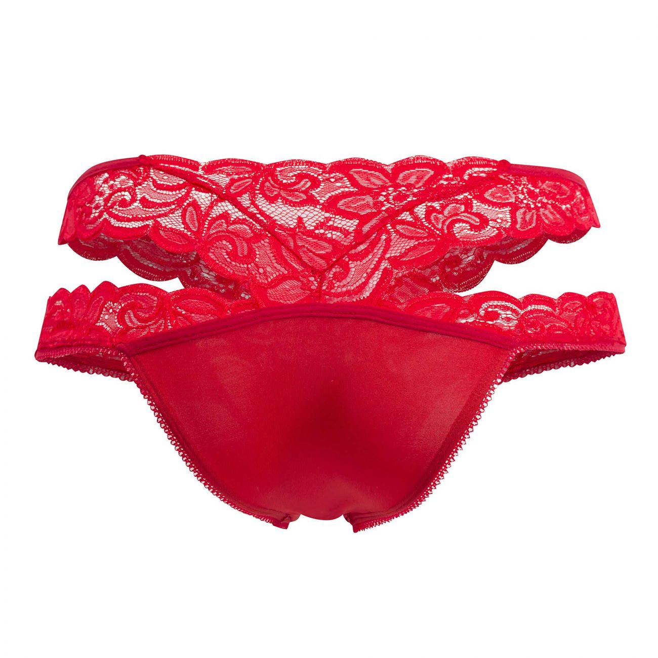 CandyMan 99487 Lace Double Bikini Color Red - DealByEthan.gay loves CandyMan