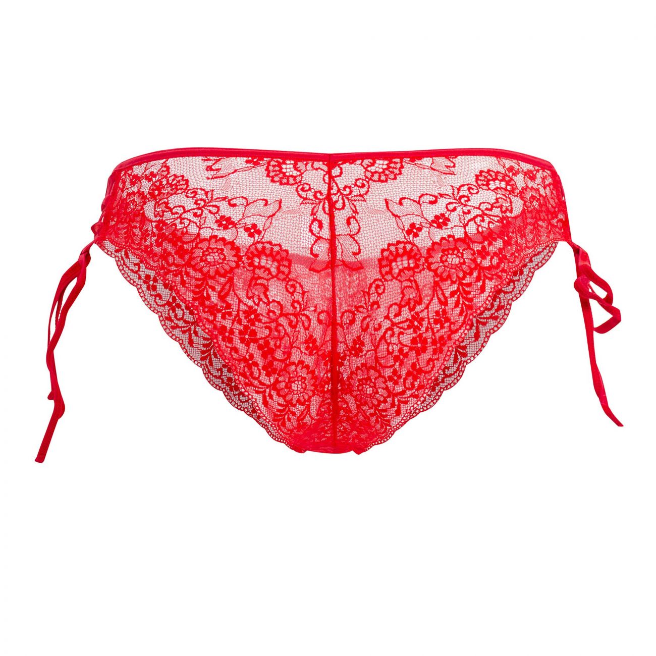 CandyMan 99488 Side Tie Lace Bikini Color Red - DealByEthan.gay loves CandyMan