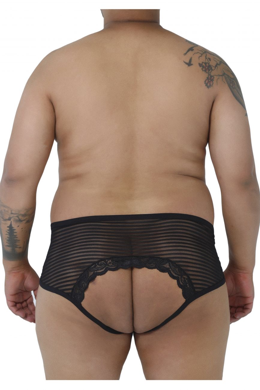 CandyMan 99490X Lace-Mesh Jockstrap Color Black - DealByEthan.gay loves CandyMan