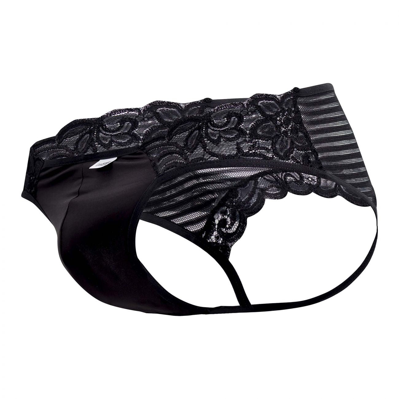 CandyMan 99490X Lace-Mesh Jockstrap Color Black - DealByEthan.gay loves CandyMan