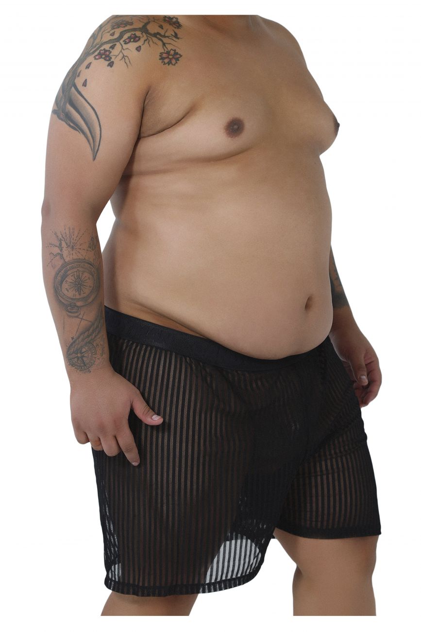 CandyMan 99497X Mesh Lounge Shorts Color Black - DealByEthan.gay loves CandyMan