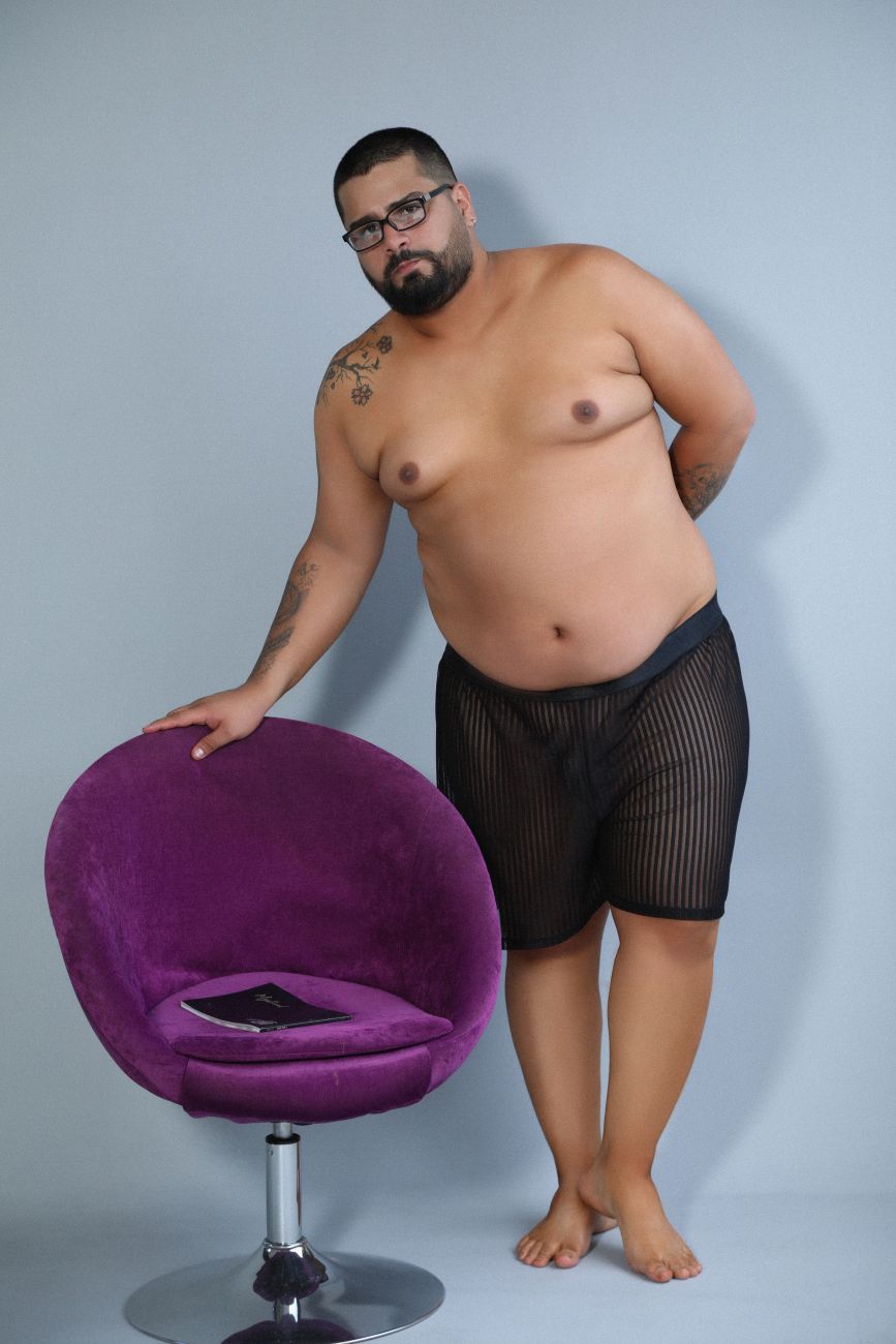 CandyMan 99497X Mesh Lounge Shorts Color Black - DealByEthan.gay loves CandyMan