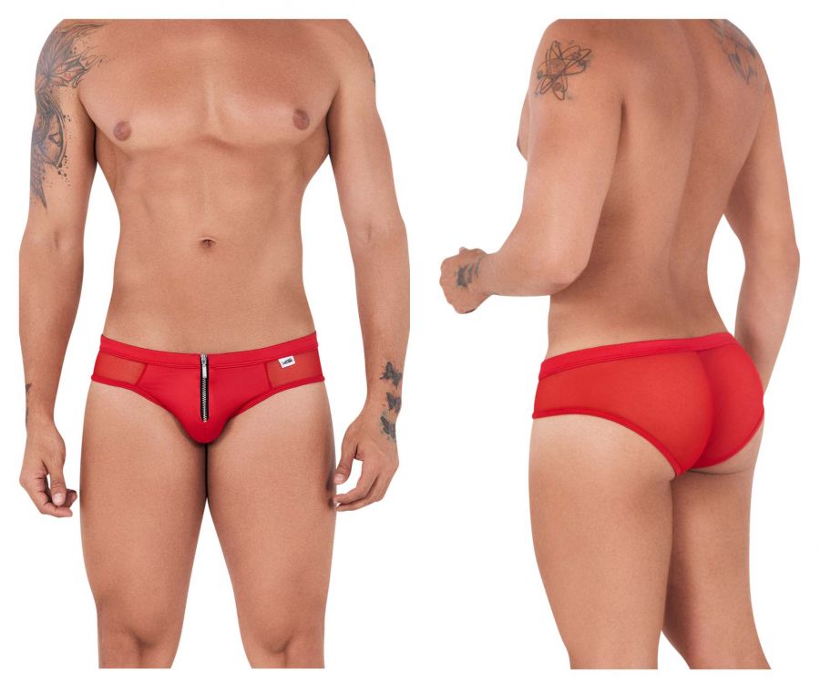 CandyMan 99500 Zipper-Mesh Bikini Color Red - DealByEthan.gay loves CandyMan