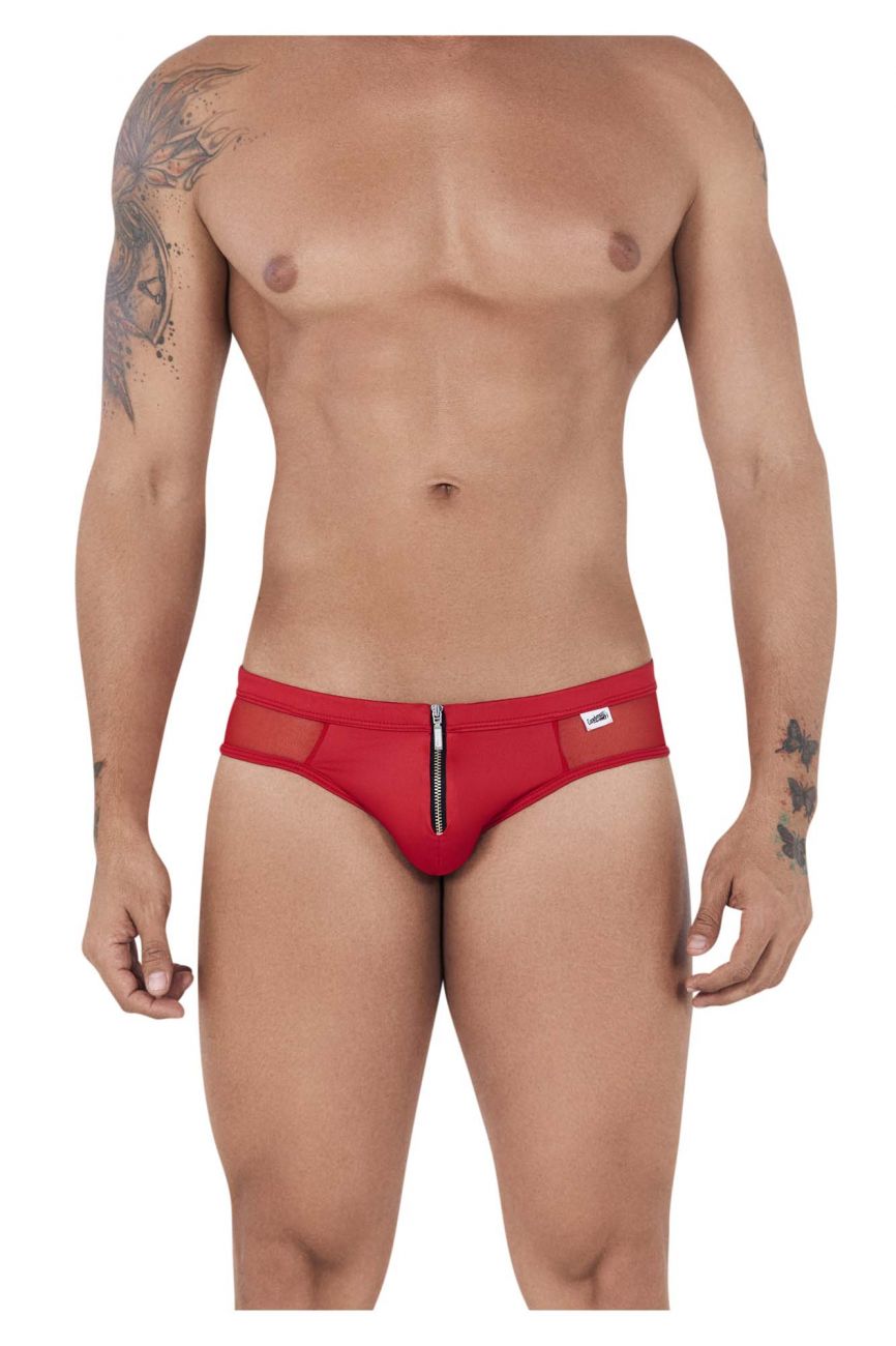 CandyMan 99500 Zipper-Mesh Bikini Color Red - DealByEthan.gay loves CandyMan