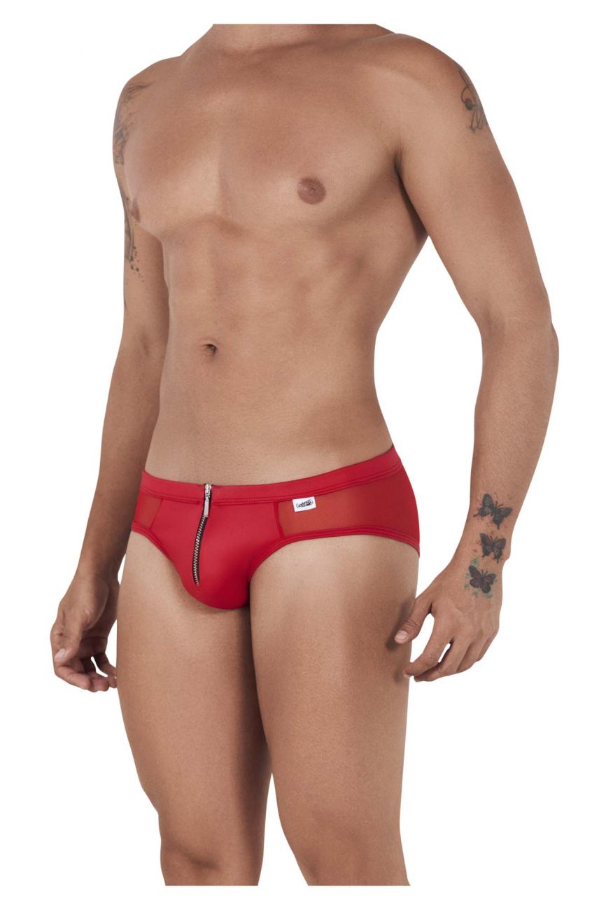 CandyMan 99500 Zipper-Mesh Bikini Color Red - DealByEthan.gay loves CandyMan