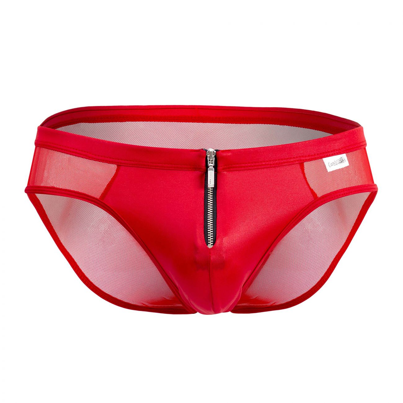 CandyMan 99500 Zipper-Mesh Bikini Color Red - DealByEthan.gay loves CandyMan