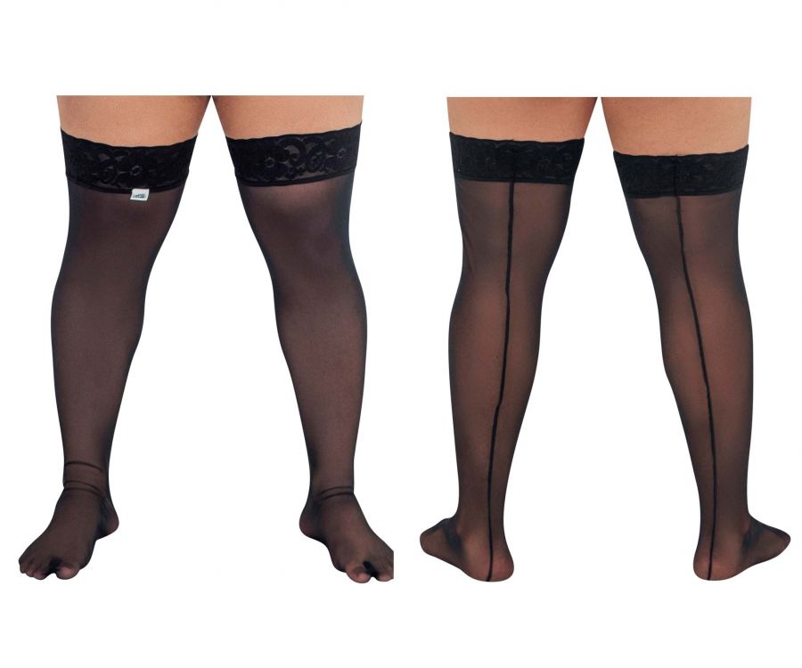 CandyMan 99533X Mesh Thigh Highs Color Black - DealByEthan.gay loves CandyMan