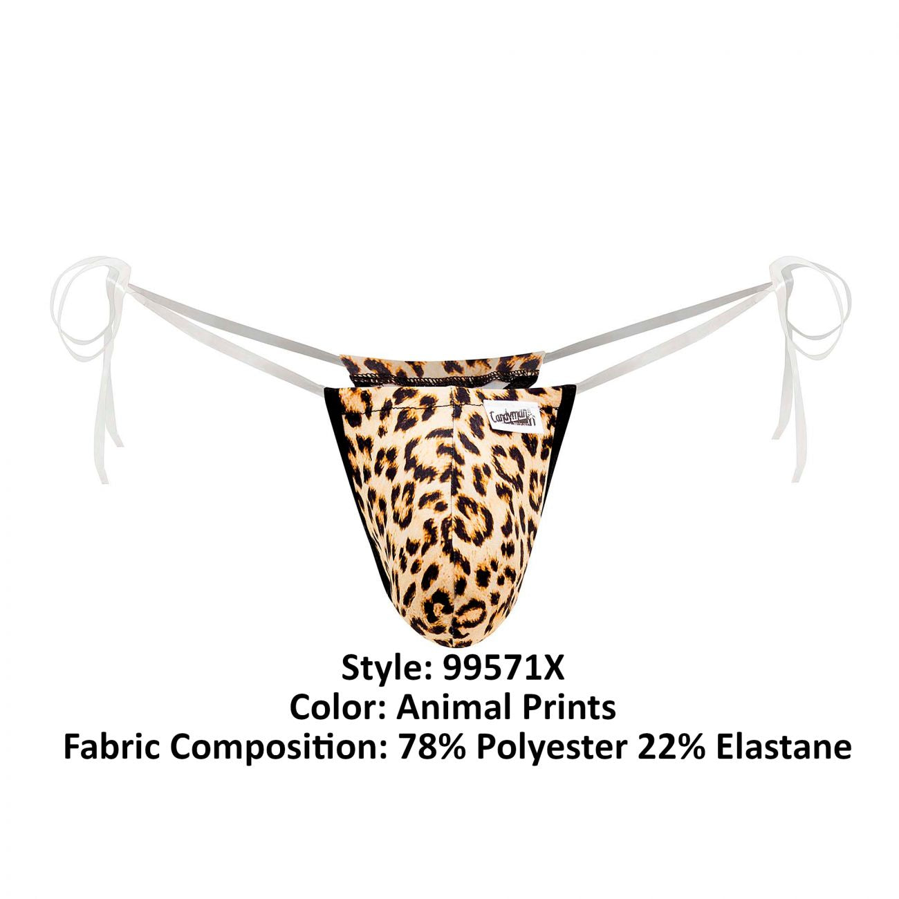 CandyMan 99571X Invisible Micro G-String Color Animal Prints - DealByEthan.gay loves CandyMan