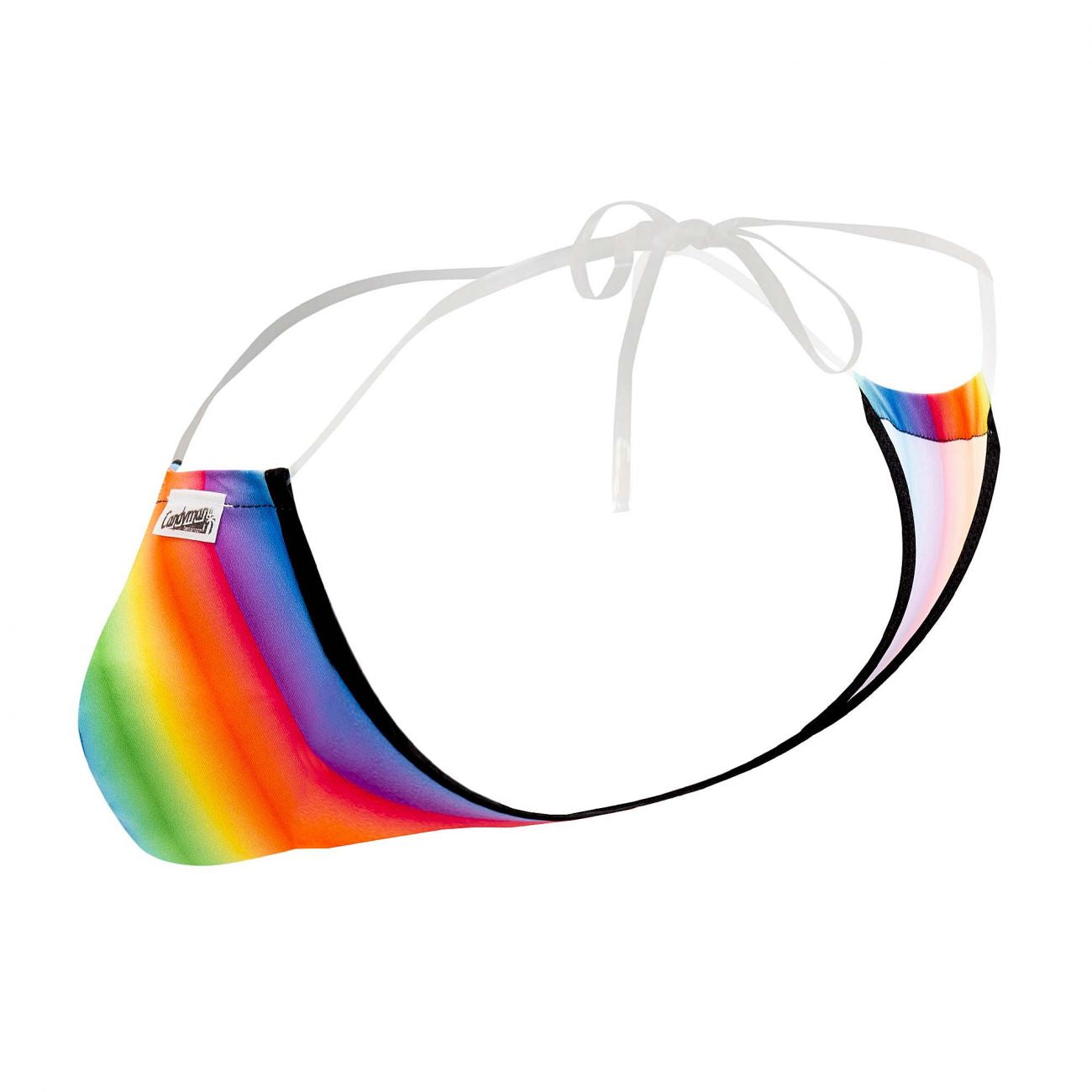 CandyMan 99571X Invisible Micro G-String Color Rainbow Prints - DealByEthan.gay loves CandyMan