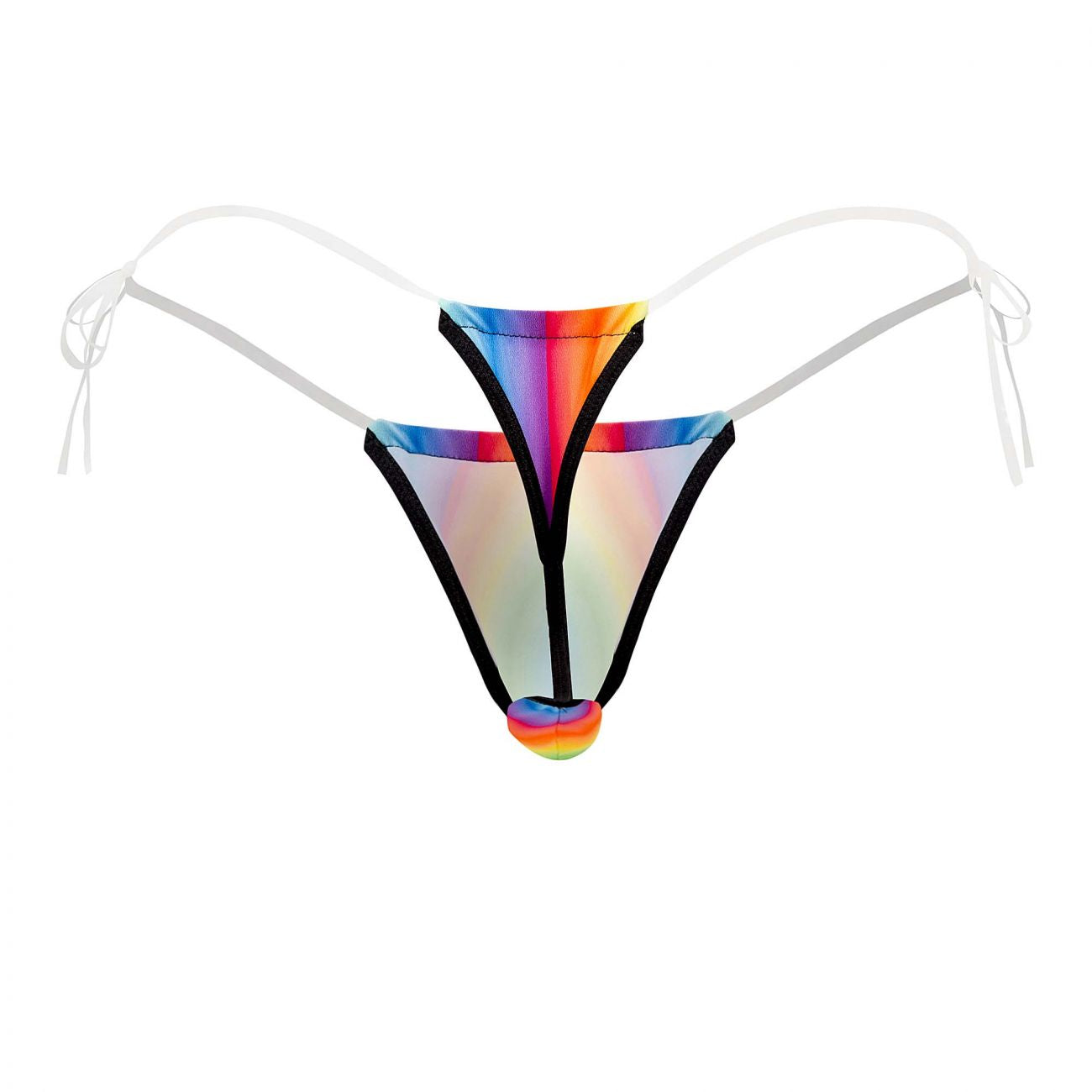 CandyMan 99571X Invisible Micro G-String Color Rainbow Prints - DealByEthan.gay loves CandyMan