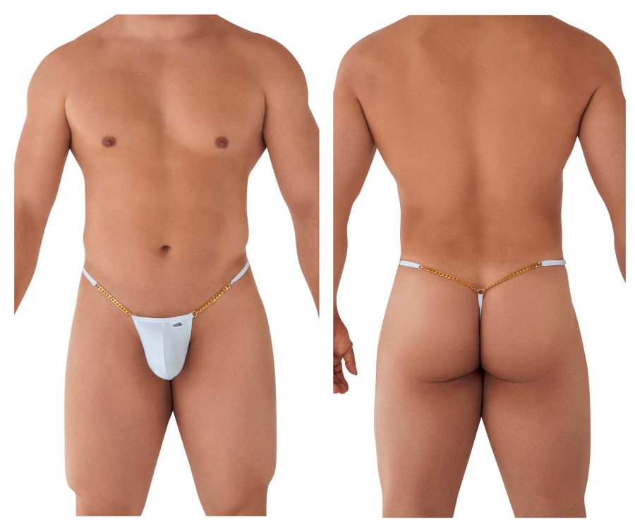 CandyMan 99586 Chain G-String Color White - DealByEthan.gay loves CandyMan