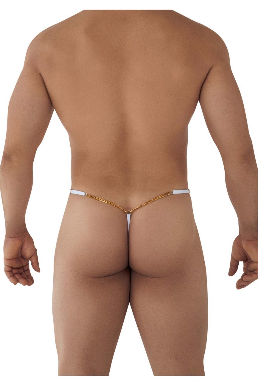 CandyMan 99586 Chain G-String Color White - DealByEthan.gay loves CandyMan