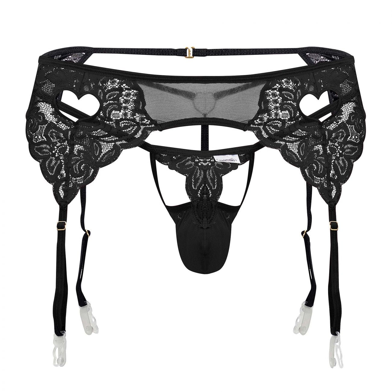 CandyMan 99589X Lace Garther G-String Color Black - DealByEthan.gay loves CandyMan