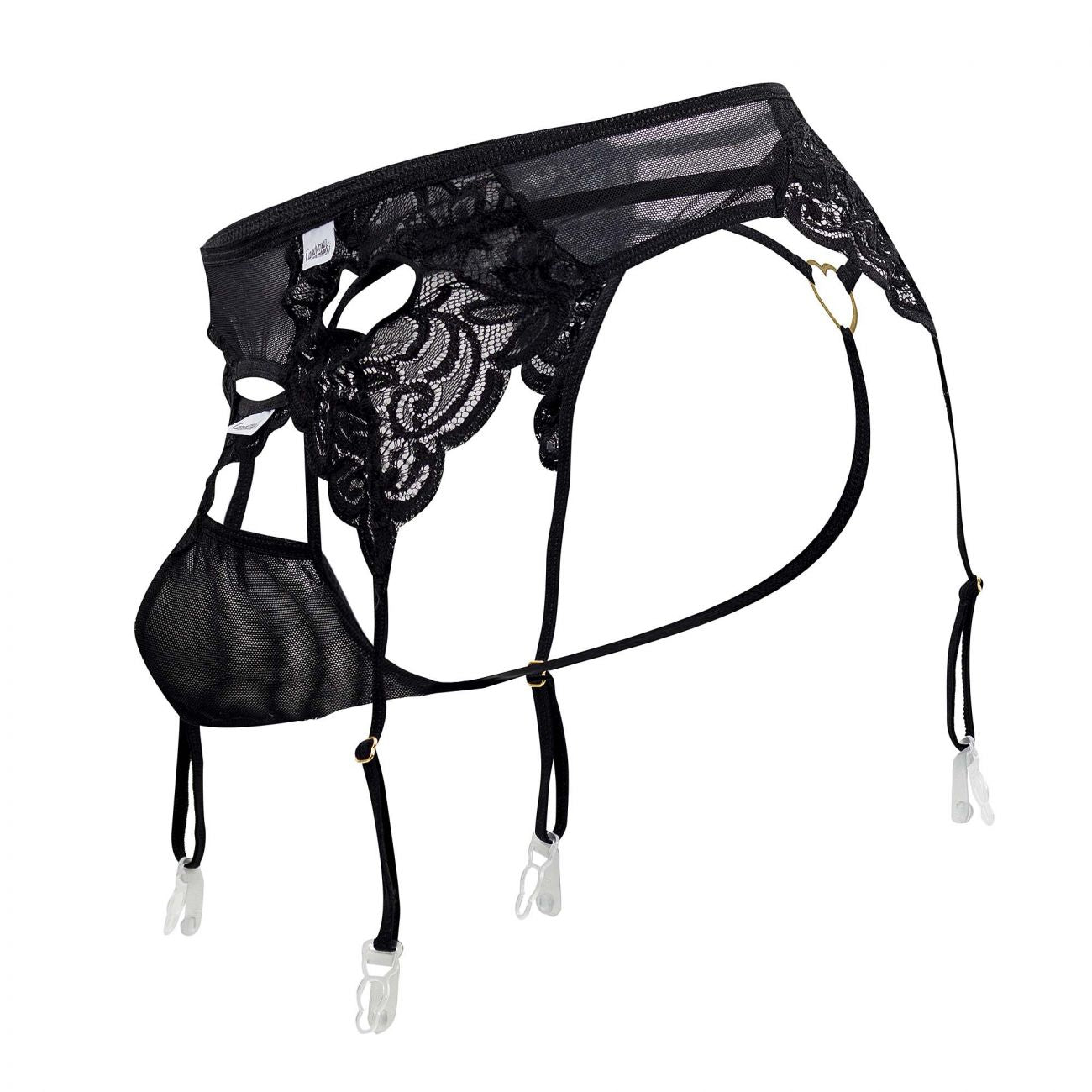CandyMan 99589X Lace Garther G-String Color Black - DealByEthan.gay loves CandyMan