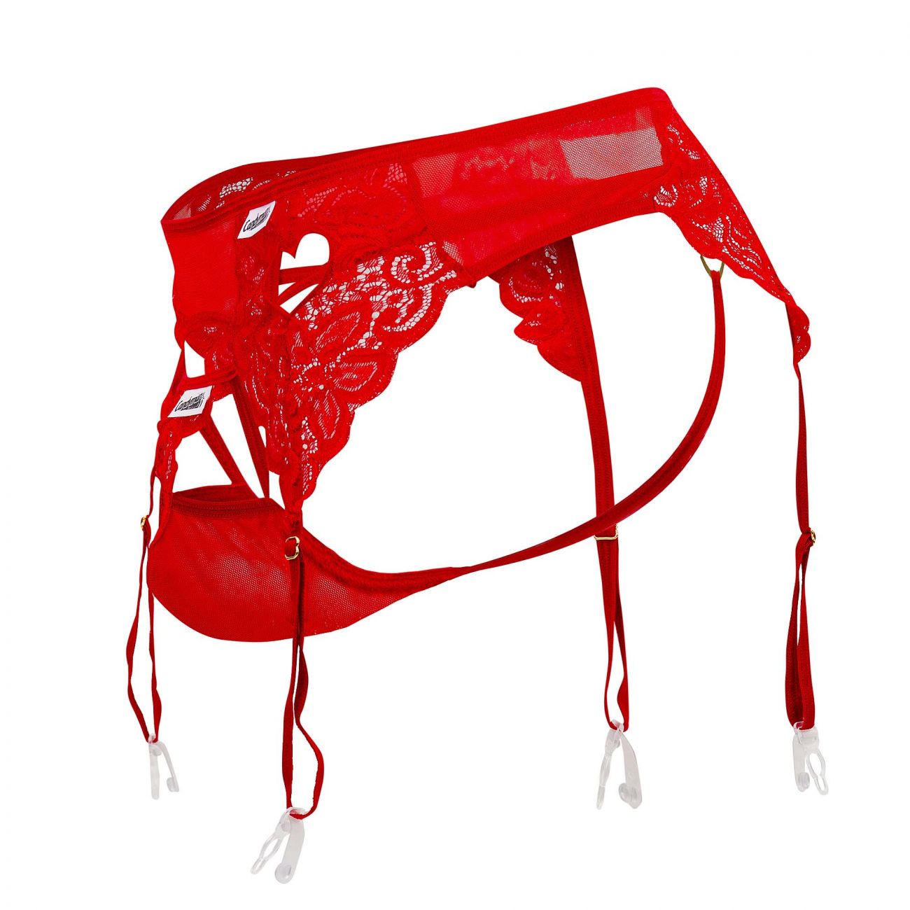 CandyMan 99589X Lace Garther G-String Color Red - DealByEthan.gay loves CandyMan