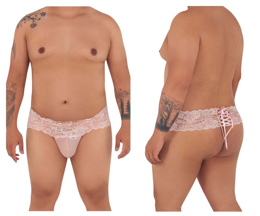 CandyMan 99595X Lace Thongs Color Rose - DealByEthan.gay loves CandyMan