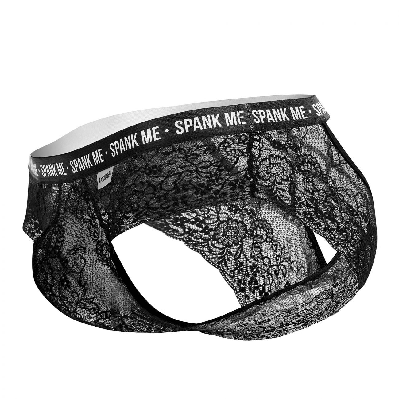 CandyMan 99615X Spank Me Lace Briefs Color Black - DealByEthan.gay loves CandyMan